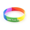Rainbow Pride Silicone Wristbands, Rainbow Rubber Bracelets, Party Favors